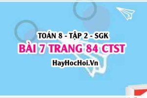 Bài 7 trang 84 Toán 8 Tập 2 Chân trời sáng tạo